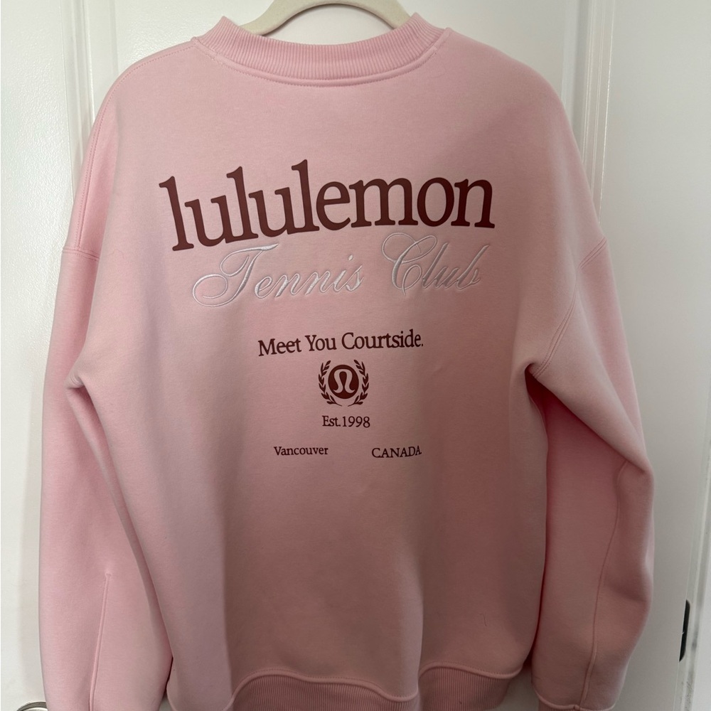 lululemon athletica Pink Tennis Club Graphic Crewneck